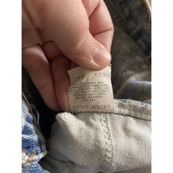 Vintage Levi's 550 Jeans Men's 33x36 Orange Tab Acid Wash Relaxed USA Retro Read - Picture 13 of 15